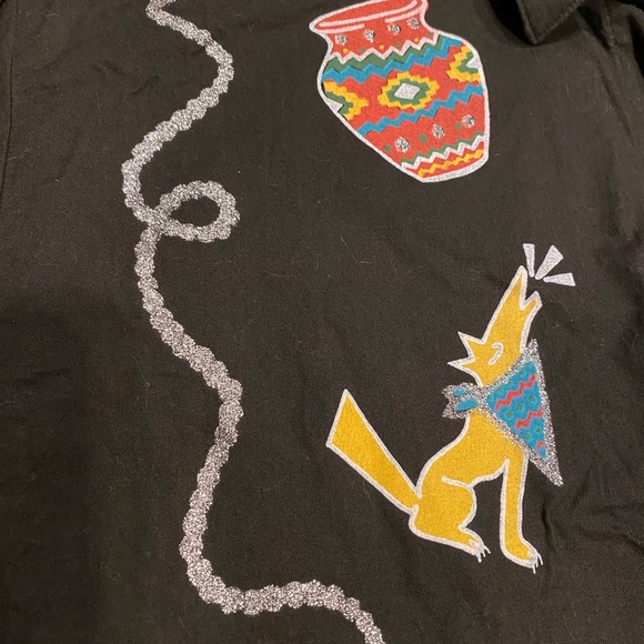 Vintage the shirt company woman’s shirt blouse, Black, size L - Picture 7 of 14